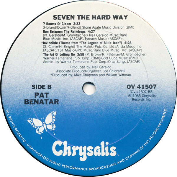 Pat Benatar : Seven The Hard Way (LP,Album)
