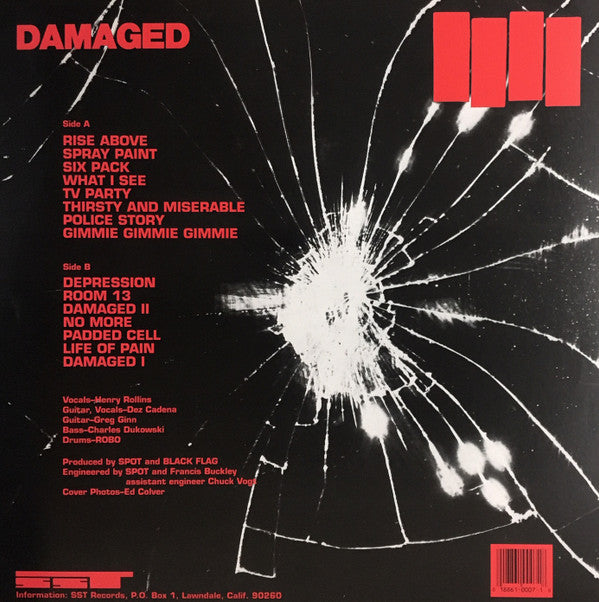 Black Flag : Damaged (LP,Album,Repress)