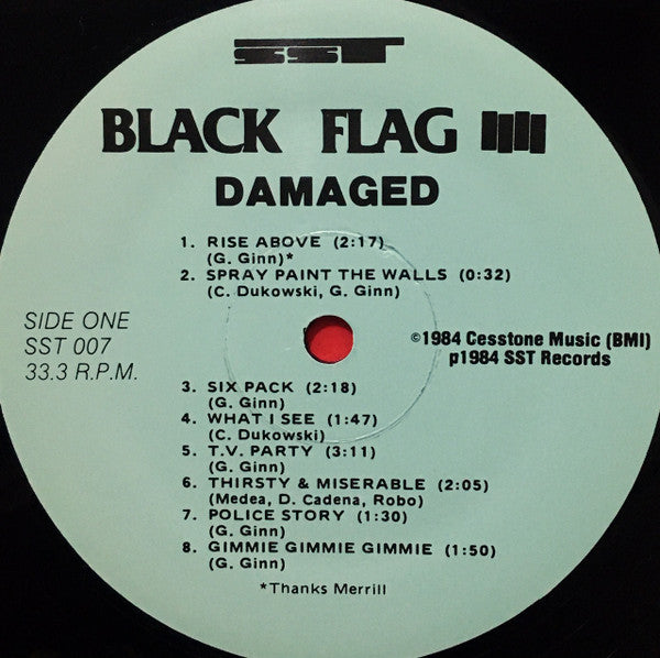 Black Flag : Damaged (LP,Album,Repress)