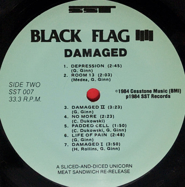 Black Flag : Damaged (LP,Album,Repress)