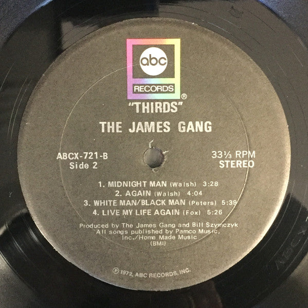 James Gang : Thirds (LP,Album,Repress)