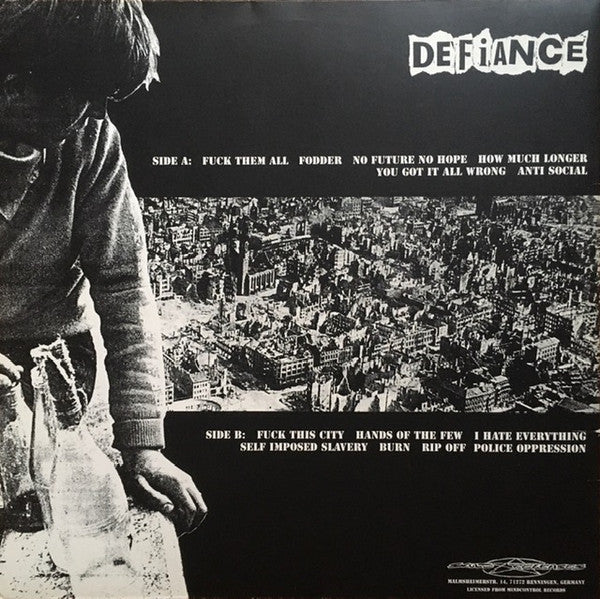 Defiance (2) : No Future No Hope (LP,Album)