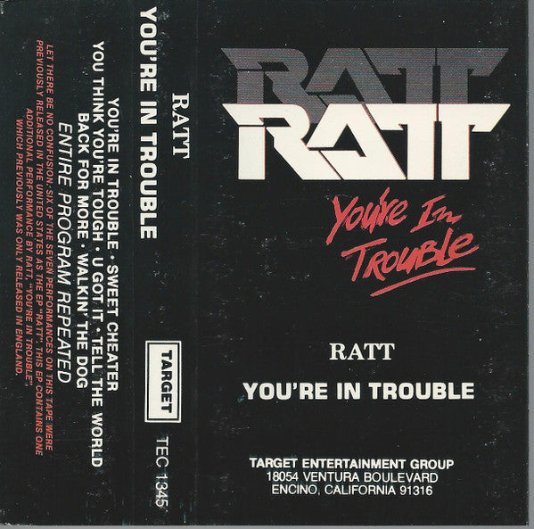 Ratt : You're In Trouble (Single Sided,EP,Reissue)