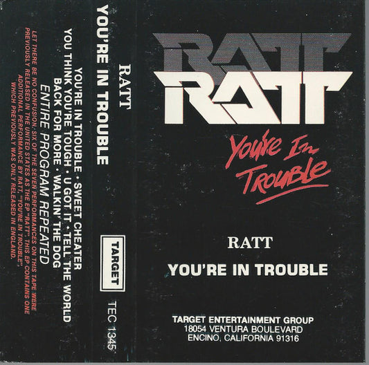 Ratt : You're In Trouble (Single Sided,EP,Reissue)