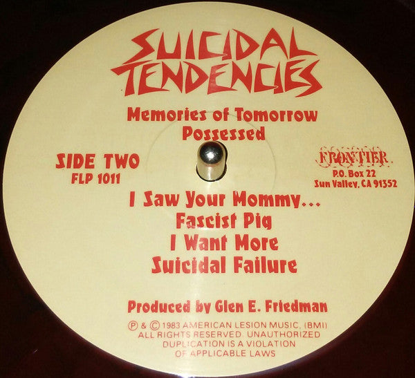 Suicidal Tendencies : Suicidal Tendencies (LP,Album,Reissue,Repress)