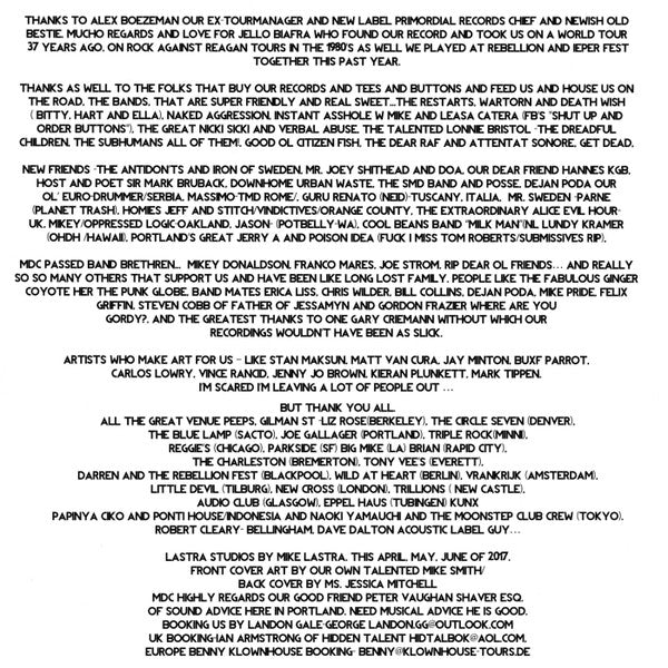 MDC (2) : Mein Trumpf (LP)