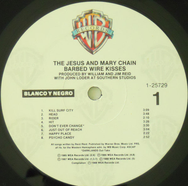 Jesus And Mary Chain, The : Barbed Wire Kisses (B-Sides And More) (LP,Compilation)