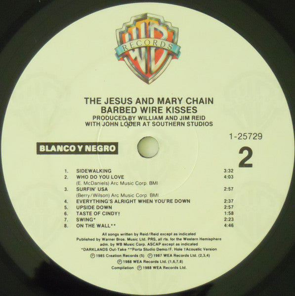 Jesus And Mary Chain, The : Barbed Wire Kisses (B-Sides And More) (LP,Compilation)