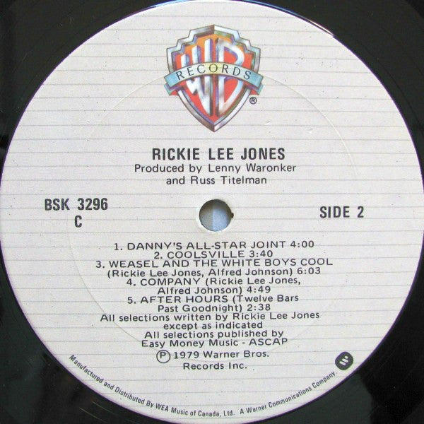 Rickie Lee Jones : Rickie Lee Jones (LP,Album)