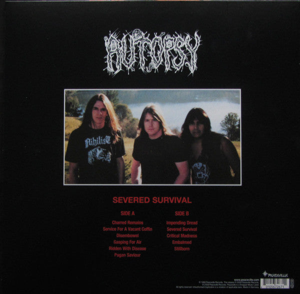 Autopsy (2) : Severed Survival (LP,Album,Reissue,Repress)