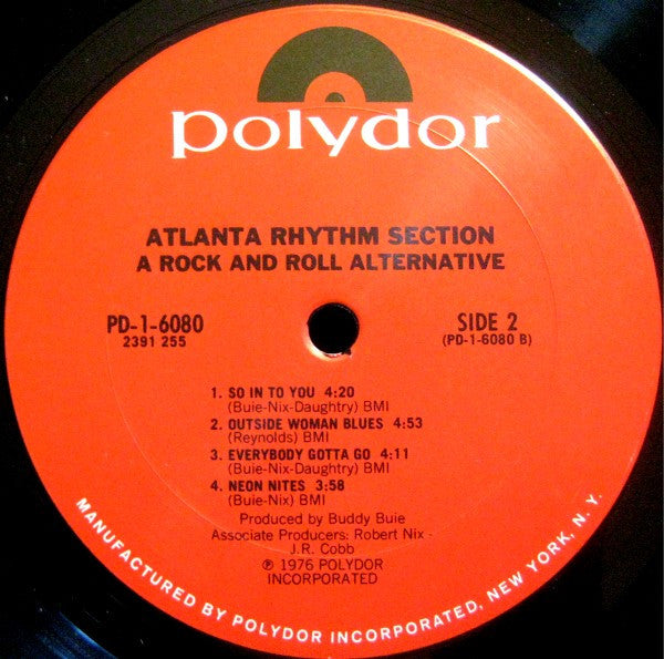 Atlanta Rhythm Section : A Rock And Roll Alternative (LP,Album)