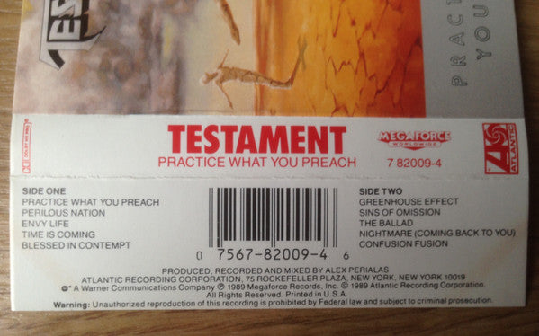 Testament (2) : Practice What You Preach (Album)