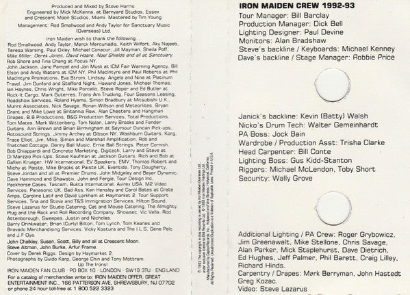 Iron Maiden : A Real Dead One (Album,Club Edition)