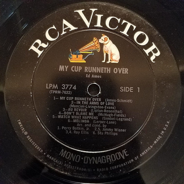 Ed Ames : My Cup Runneth Over (LP,Mono)