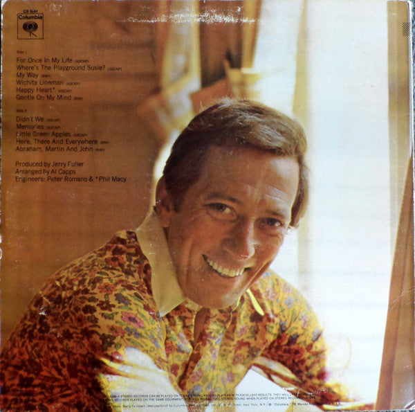 Andy Williams : Happy Heart (LP,Album,Stereo)