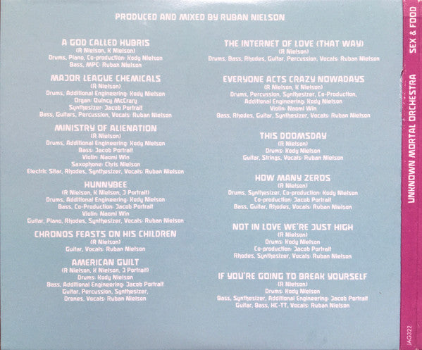 Unknown Mortal Orchestra : Sex & Food (Album)