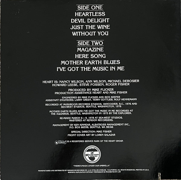 Heart : Magazine (LP,Album,Reissue,Stereo)