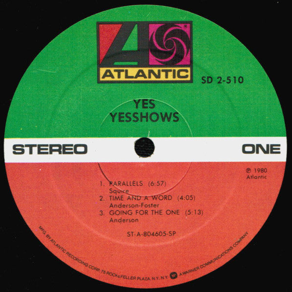 Yes : Yesshows (LP,Album,Stereo)