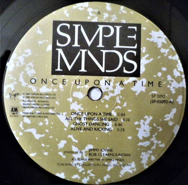 Simple Minds : Once Upon A Time (LP,Album)