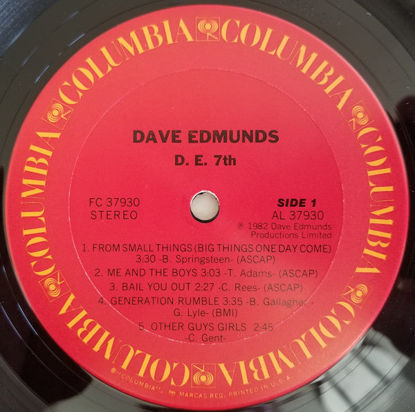 Dave Edmunds : D. E. 7th (LP,Album)
