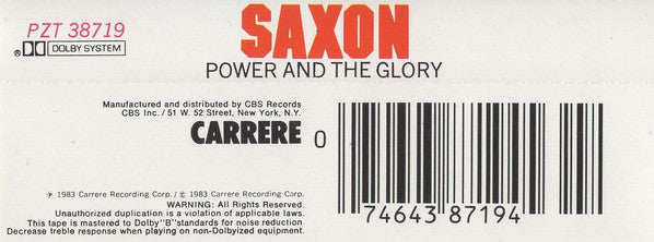 Saxon : Power & The Glory (Album)