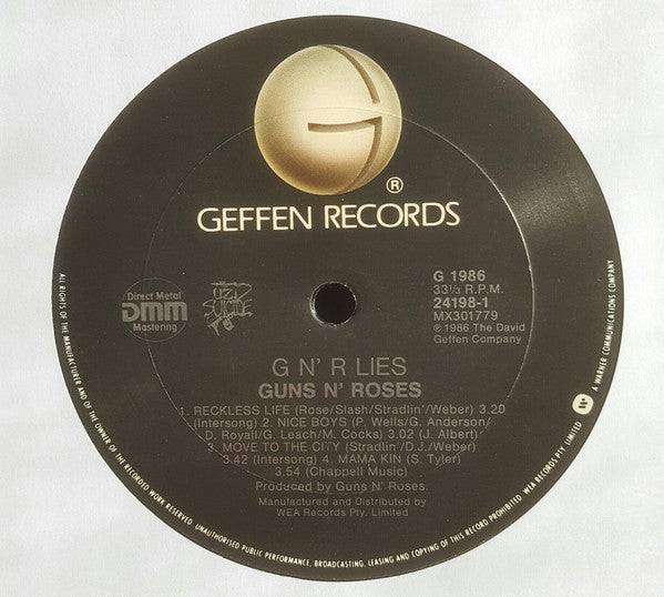 Guns N' Roses : G N' R Lies (LP,Album)