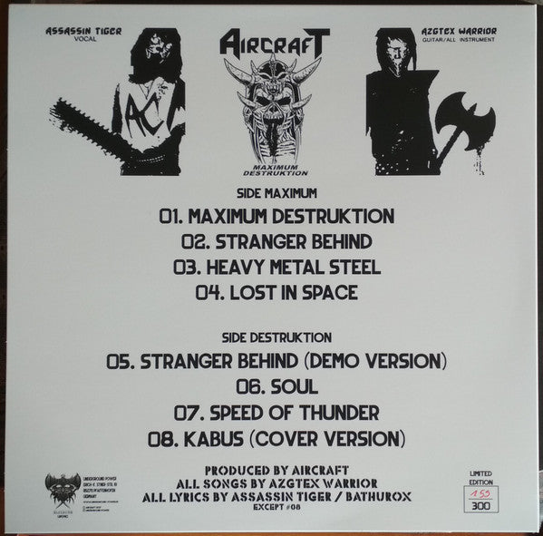 Aircraft (11) : Maximum Destruktion (LP,Album,Numbered)