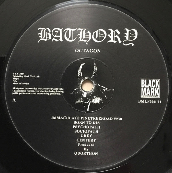 Bathory : Octagon (LP,Album)