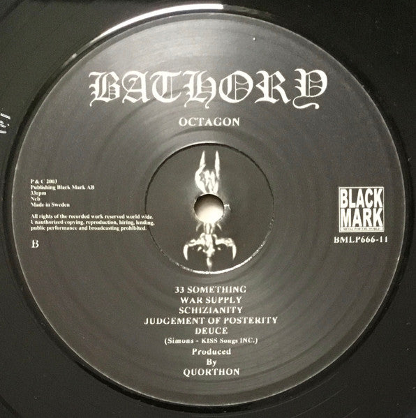 Bathory : Octagon (LP,Album)