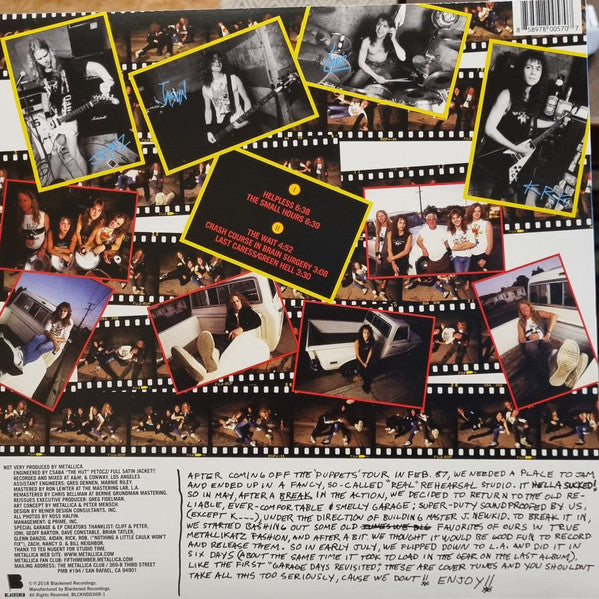 Metallica : The $5.98 E.P. - Garage Days Re-Revisited (12",33 ⅓ RPM,EP,Reissue,Remastered,Stereo)