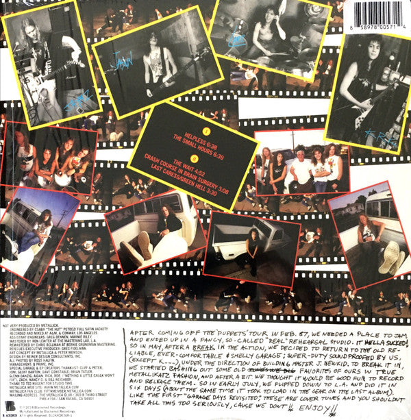 Metallica : The $5.98 E.P. - Garage Days Re-Revisited (12",EP,Limited Edition,Picture Disc,Reissue,Remastered)