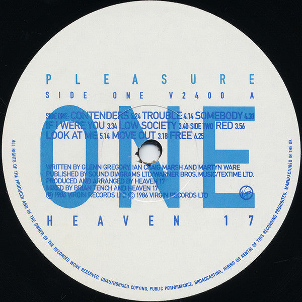 Heaven 17 : Pleasure One (LP,Album)