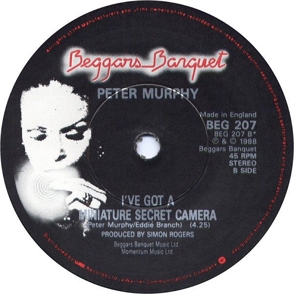 Peter Murphy : All Night Long (7",45 RPM,Single,Stereo)