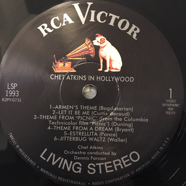 Chet Atkins : Chet Atkins In Hollywood (LP,Album,Limited Edition,Reissue,Remastered,Repress,Stereo)