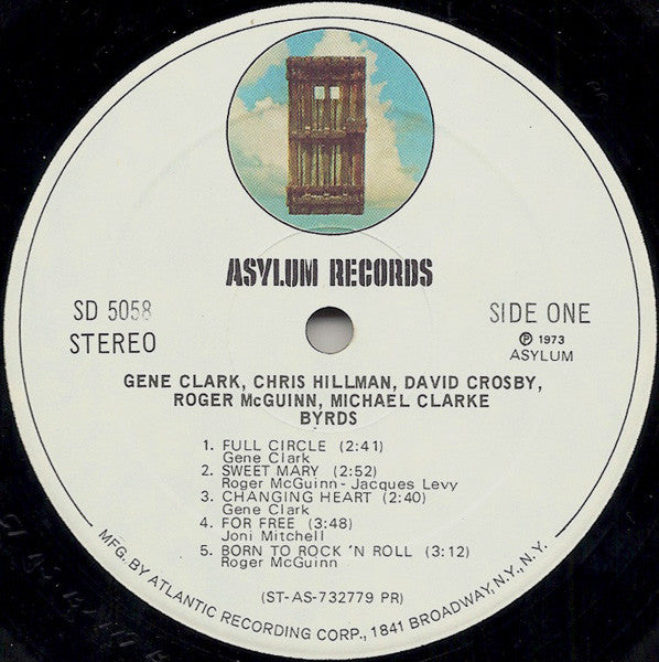 Gene Clark, Chris Hillman, David Crosby, Roger McGuinn, Michael Clarke : Byrds (LP,Album,Stereo)