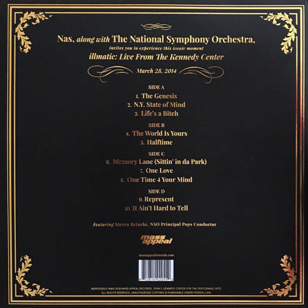 Nas With National Symphony Orchestra : Illmatic (Live From The Kennedy Center) (LP,Album,Limited Edition)