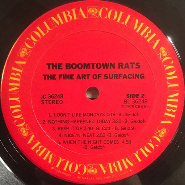 Boomtown Rats, The : The Fine Art Of Surfacing (LP,Album)