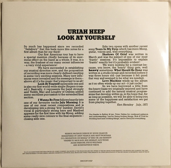 Uriah Heep : Look At Yourself (LP,Album,Limited Edition,Remastered)
