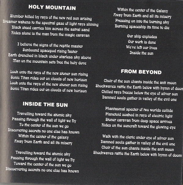 Sleep : Sleep's Holy Mountain (Album,Reissue)