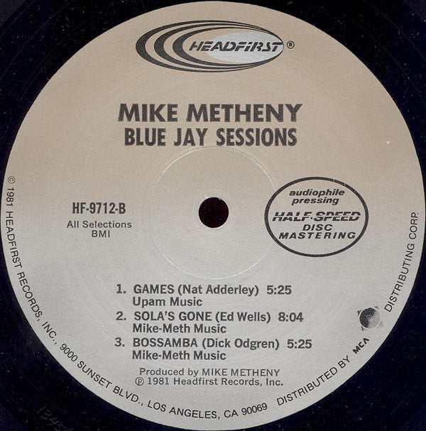 Mike Metheny : Blue Jay Sessions (LP,Album)