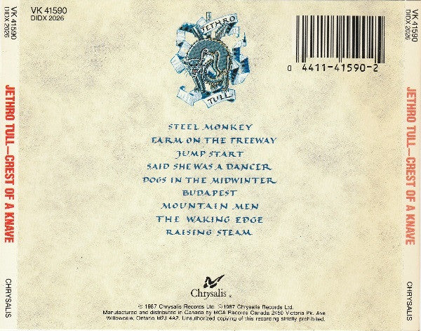 Jethro Tull : Crest Of A Knave (Album)