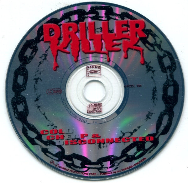 Driller Killer : Cold, Cheap And Disconnected (Album,Limited Edition)