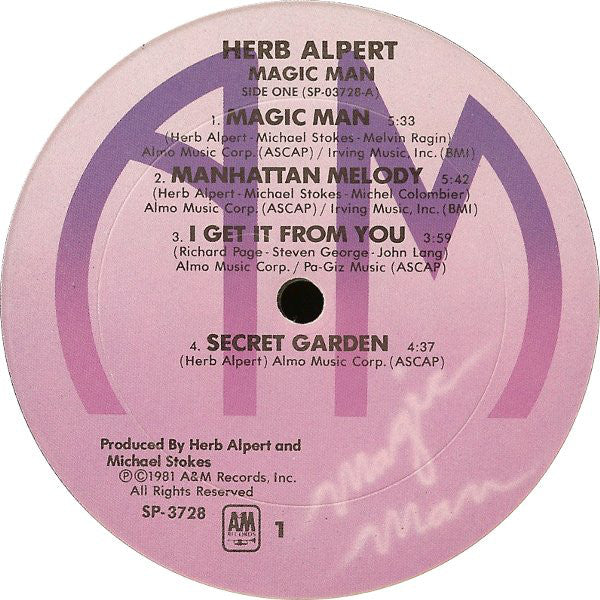 Herb Alpert : Magic Man (LP,Album)
