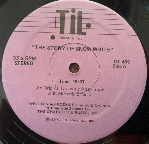 Storytime Tellers, The : Snow White/Goldilocks & The Three Bears (LP,Album)