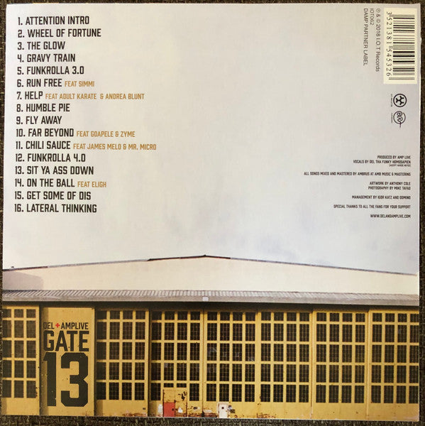 Del Tha Funkee Homosapien + AMP Live : Gate 13 (LP,45 RPM,Album)