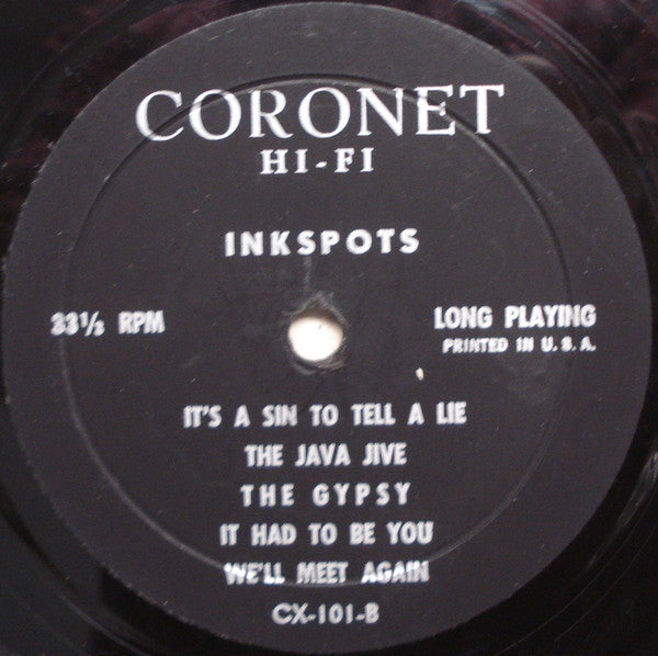 Stanley Morgan's Ink Spots : The Ink Spots (LP,Album,Mono)