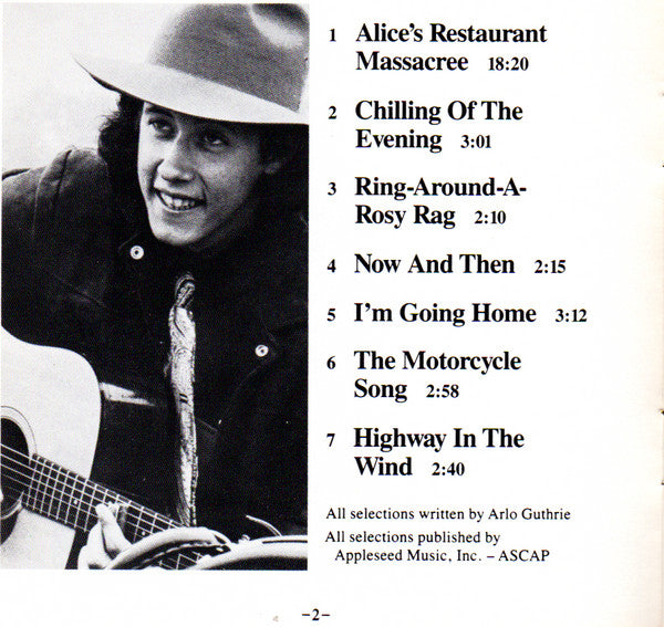 Arlo Guthrie : Alice's Restaurant (Album)
