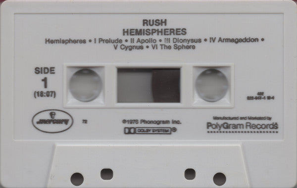 Rush : Hemispheres (Album,Reissue,Stereo)