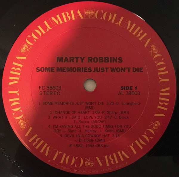 Marty Robbins : Some Memories Just Won't Die (LP)
