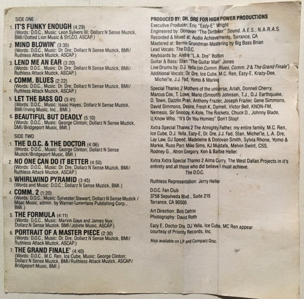 D.O.C., The : No One Can Do It Better (Album)